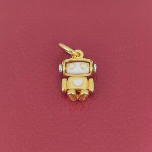 Pandora Spinnable Face Robot Dangle Charm with box